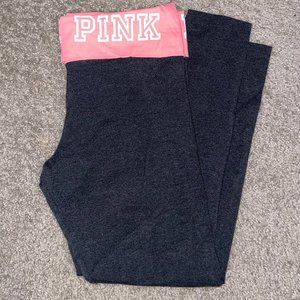 NWT Victoria's Secret PINK Foldover Leggings Size L